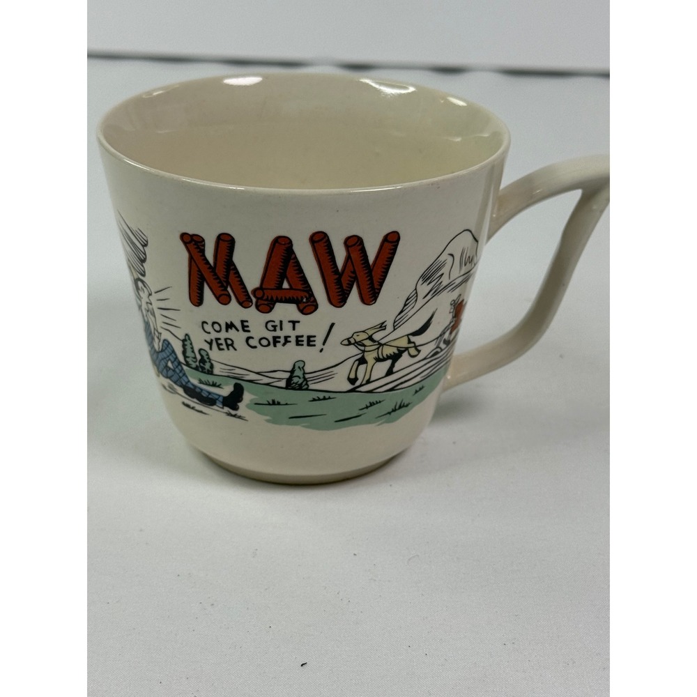 Vintage Maw Come Git Yer Coffee Hillbilly Mug Ceramic Novelty Cup Japan